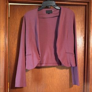 Muave Open Front Blazer